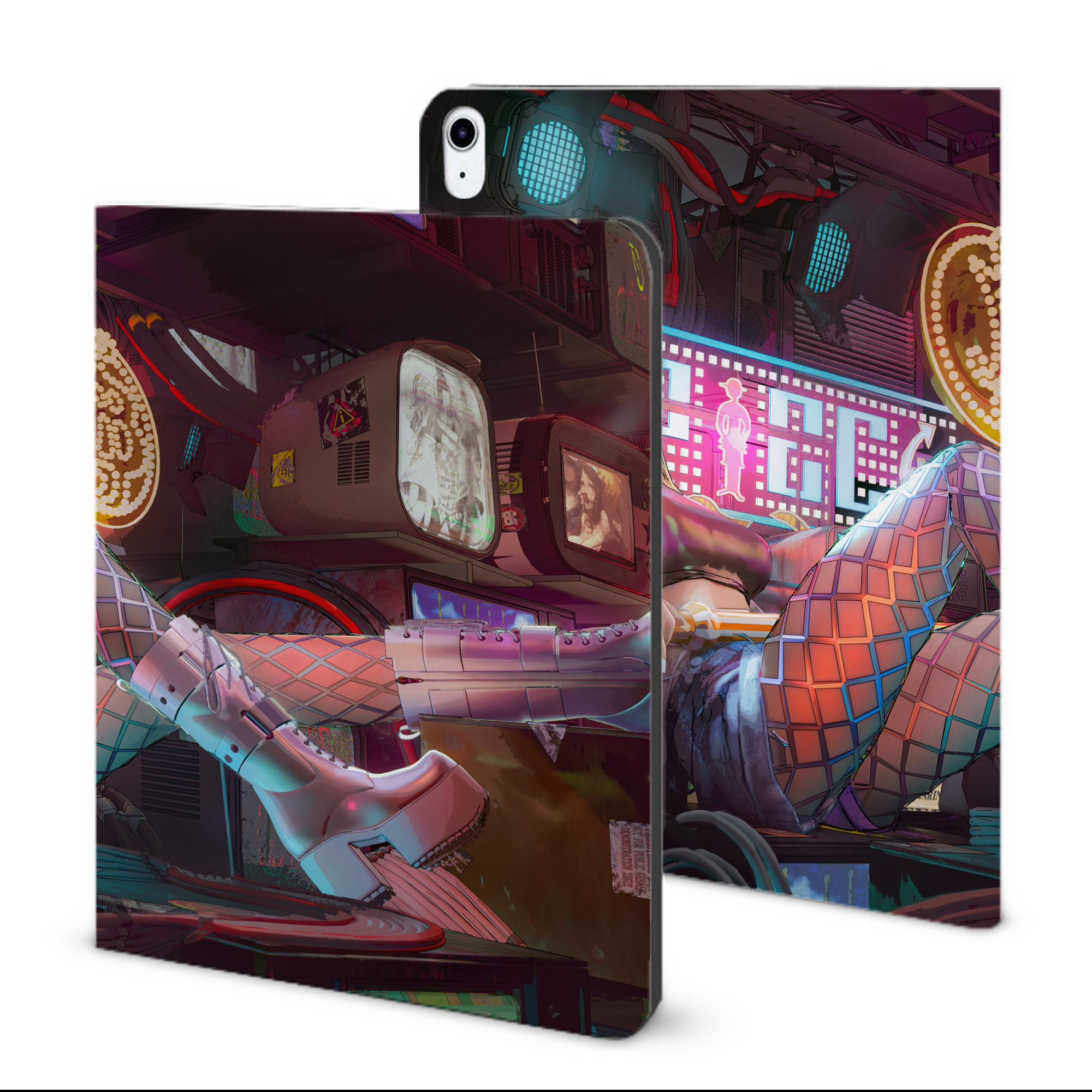 （画像用） ワンピース ONE PIECE IPad ケース ブック型 PUレザー TPU 耐衝撃 軽量 薄型 ペン収納なし 全面保護 IPad 各モデル対応